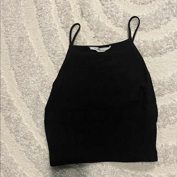 BCBGeneration Black Halter Tank Top - Picture 1 of 3